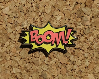 Onomatopoeia Boom Hard Enamel Pin