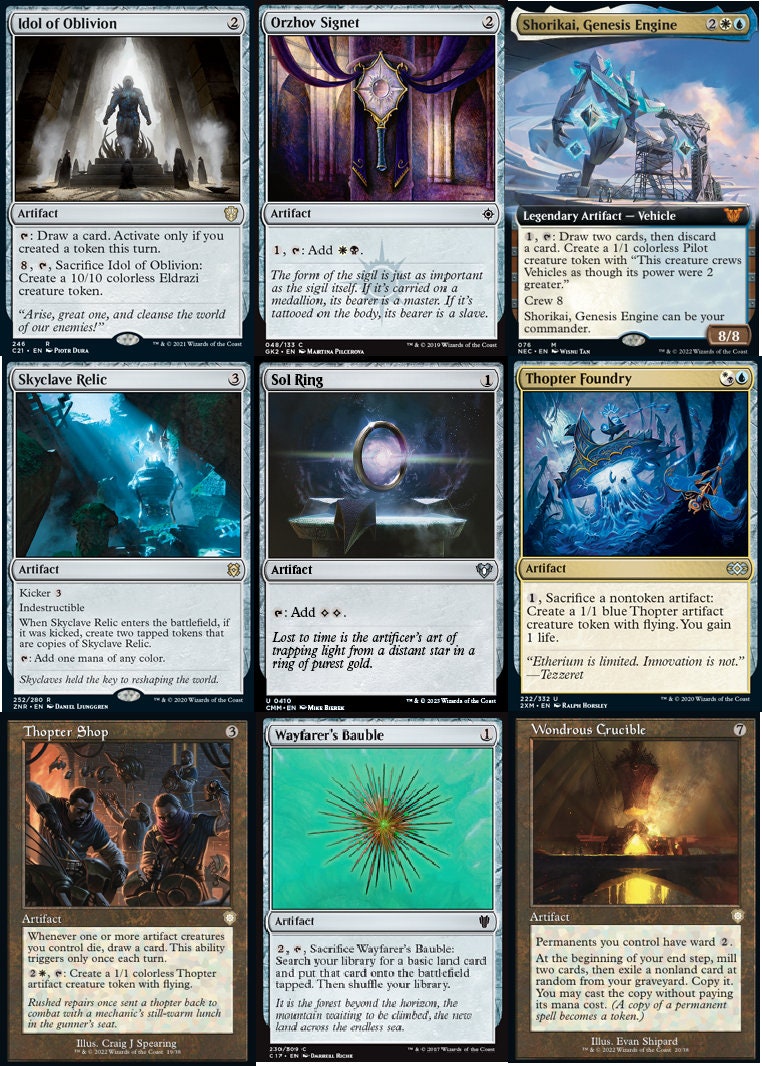 Commander Cascade Series Esper Artifacts EDH Commander Deck Etsy