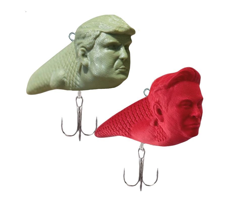 bass lures with a funny name Floating Fishing Lure Fishing Stuff | Fishing Supplies, Advanced Fishing Gear And Equipment, Effective Swim Baits For, Topwater Lures Trump + Musk Bait Fishing