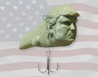 Trump Bait Fishing Lure - Perfect Fishing Gift! Funny Lure, Father’s Day/Birthday/Anniversary/Christmas Men/Husband/Dad/Handmade/Hunting