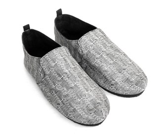 Zapato ligero sin cordones Circuit de lona y caucho, gris y negro, talla 8