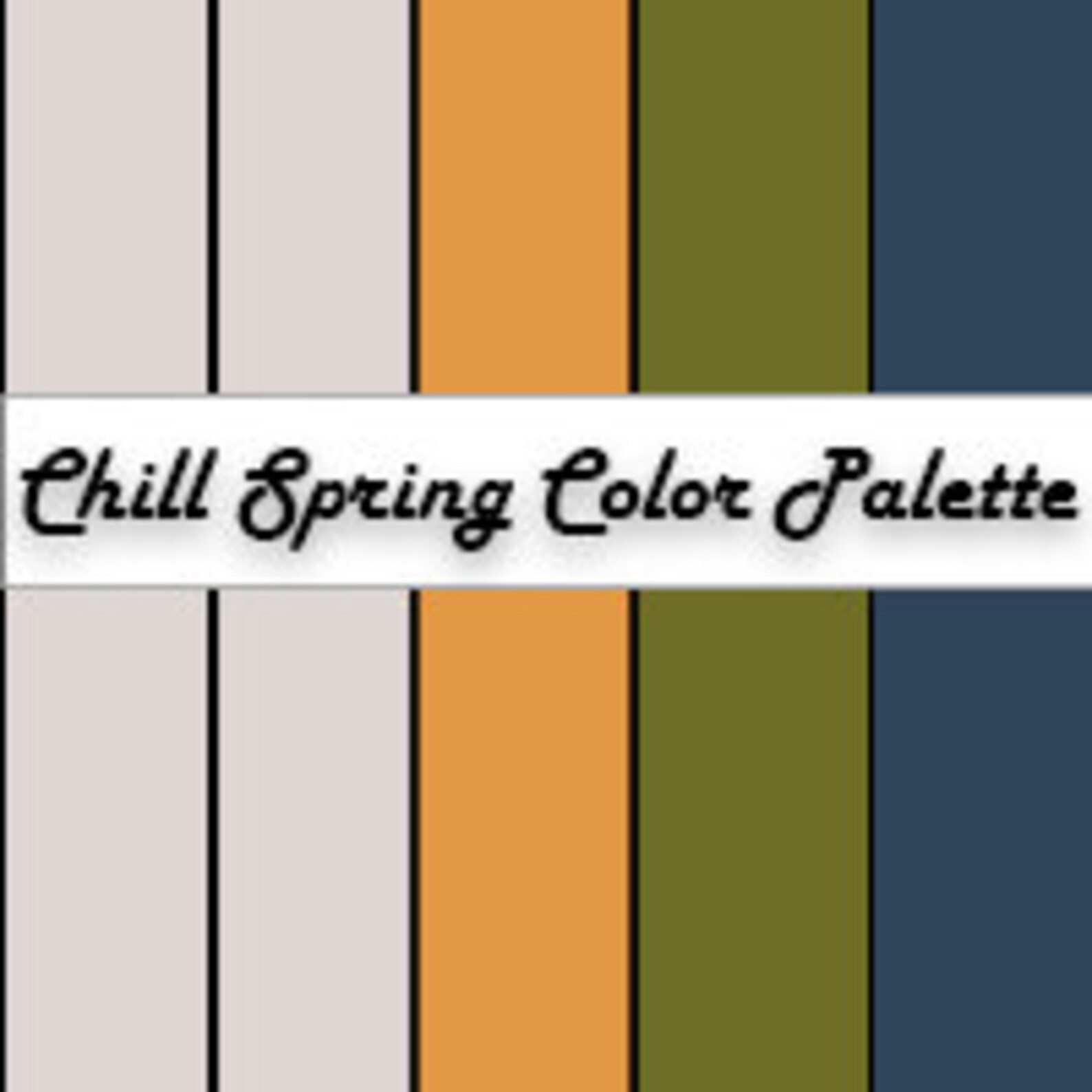 Chill Spring Color Palette Editable Colour Palette With Hex Codes Small ...