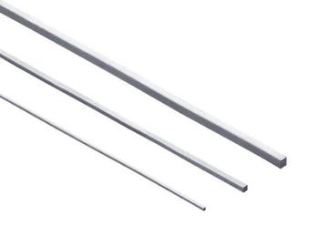 Alambre cuadrado de plata esterlina de calibre 16 * 1/2 duro * Hecho en EE. UU.