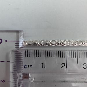 Fio de prata esterlina de 3 mm com padrão floral * Extremamente macio * Perfeito para pulseiras e anéis