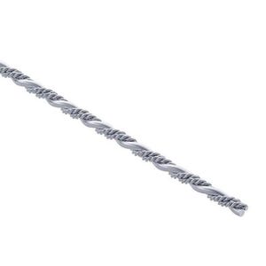 May include: A silver bar spoon with a twisted stem. The bar tool is designed for mixing cocktails and other beverages. The spoon is made of a shiny, metallic material and is set against a white background.