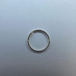 22ゲージ 3/4/5/6/8 mm スターリングシルバー ジャンプリング - ラウンドオープン