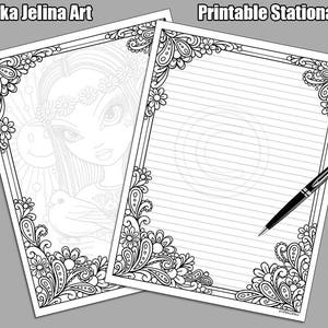 Afdrukbare stationaire - digitale Download - kleuren - brief schrijven - Myka Jelina - Hippie stationaire - u kunst mijn zonneschijn Set