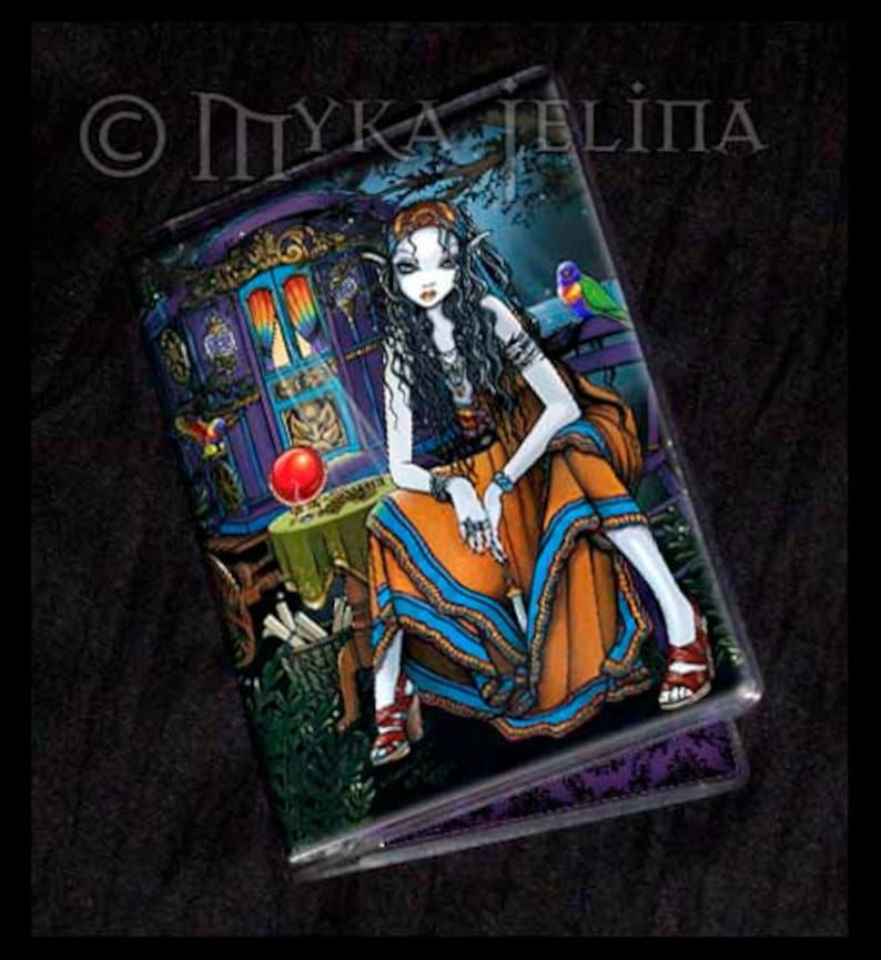 Remember Me Gypsy Fortune Teller Business Card Holder image 1