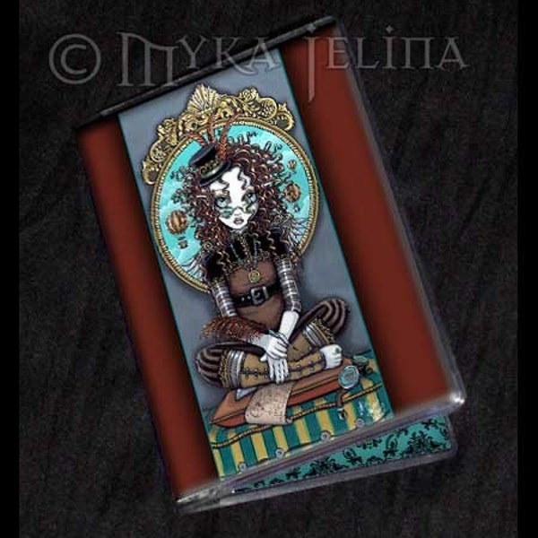 Steam Punk Goth Fairy Art ID Business Card Holder Lucy