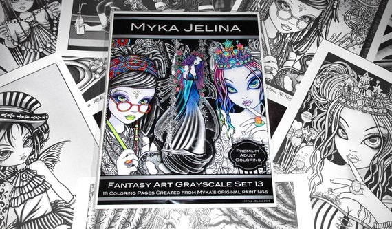 Anker Art Coloring Book Set, Mystical