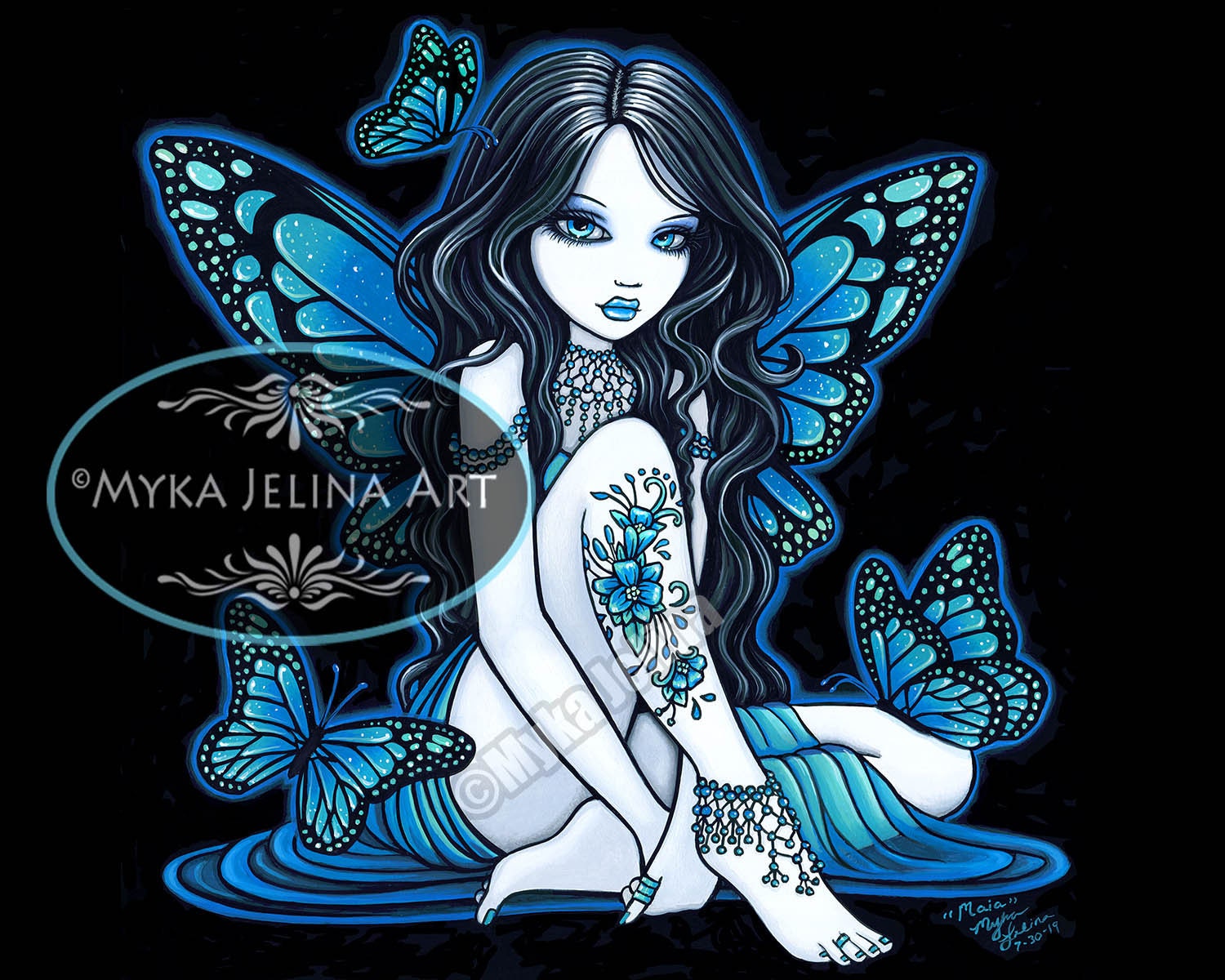 Fairy Butterfly　JSK+BR Exquisite Butterfly JSK Floral Wedding Lolita JSK Dress