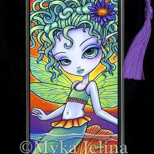 Tilly BOOKMARK Mykas Minnows Rainbow Tropical Fish Sunset Mermaid