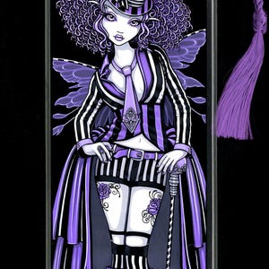 Steampunk Couture Fairy Purple Gothic Fiona BOOKMARK