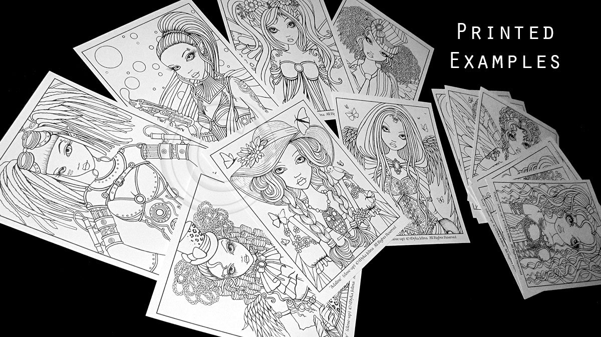 Myka Jelina Coloring Book - Retro Fairy Designs For Adult Relaxation