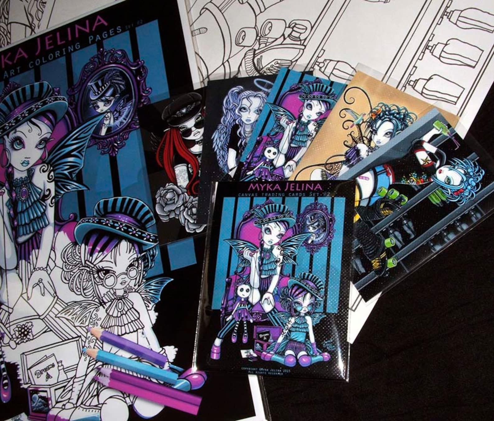 Set 2 Printed Coloring Pages Adult Coloring 5 Pages - Etsy