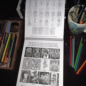 Myka's Minikins Bound Coloring Book 3 Autographed Artist Edition Big Eyed Child Fairy Line Art & Grayscale image 5