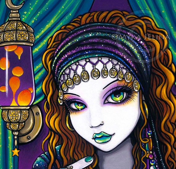 Lumina Limited Edition Embellished Canvas Print Lumina Gypsy Seer