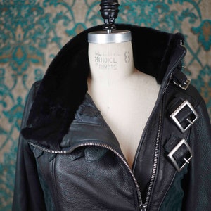 Deerskin Biker JacketCustom Made Leather Jackets image 2