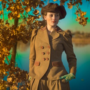 Tweed Bicycle JacketVictorian Style in Your Choice of Fabrics image 3