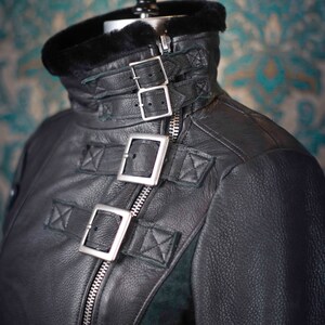 Deerskin Biker JacketCustom Made Leather Jackets image 6