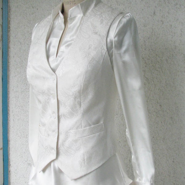 Corset Back Wedding Suit----For Formalwear and Lesbian Weddings