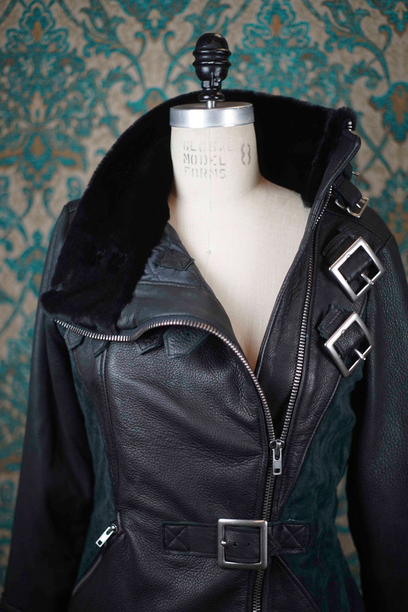 Deerskin Biker JacketCustom Made Leather Jackets image 2