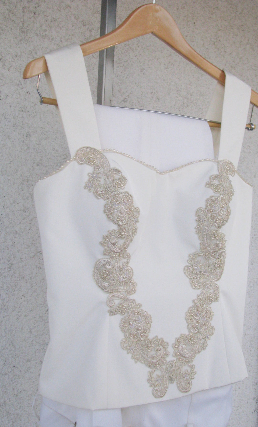 The Bustier and Pant Suitcustom Wedding Suits With Corsets Etsy