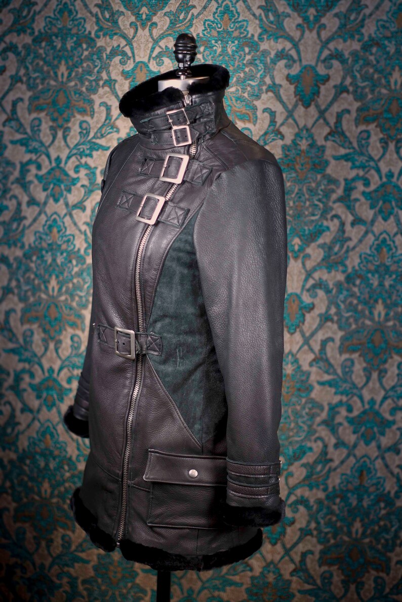 Deerskin Biker JacketCustom Made Leather Jackets image 3