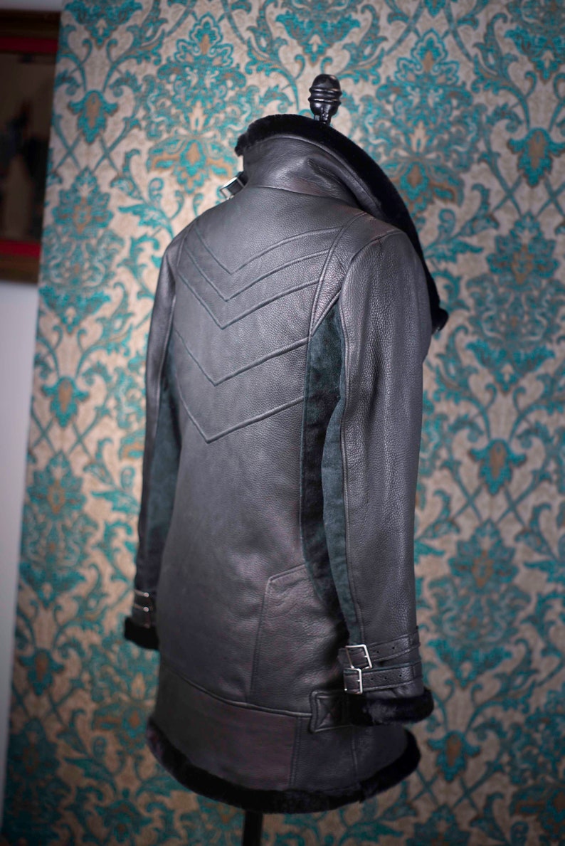 Deerskin Biker JacketCustom Made Leather Jackets image 10