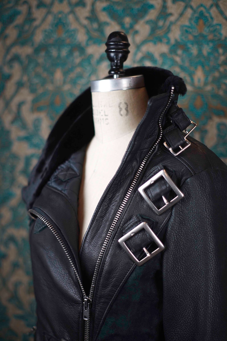 Deerskin Biker JacketCustom Made Leather Jackets image 1