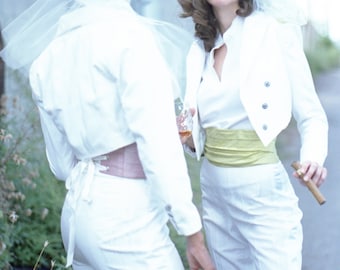 Smoking da sposa famosi---Tascio personalizzato per le donne