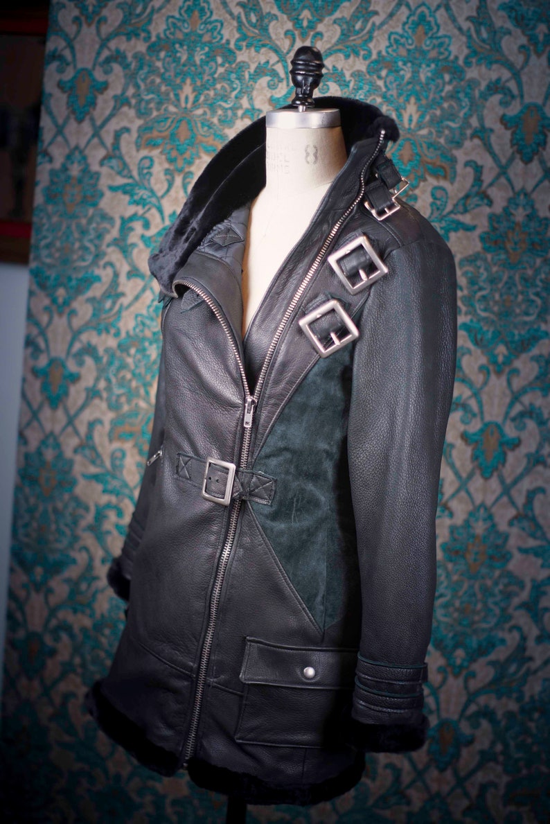 Deerskin Biker JacketCustom Made Leather Jackets image 8