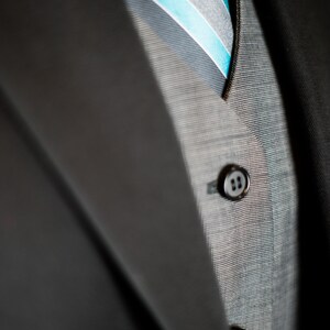 Black Gabardine, Charcoal NailheadA 3pc Suit for Women image 4