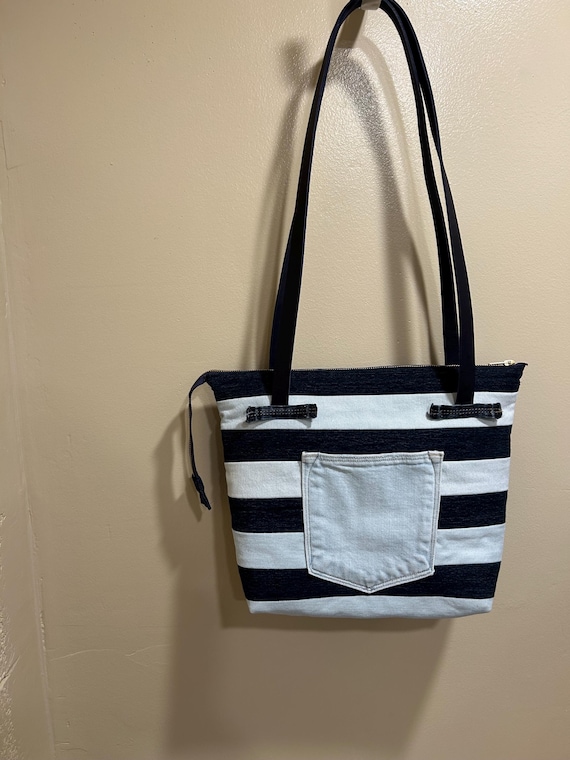 Upcycled Denim Jeans Bag Insulated