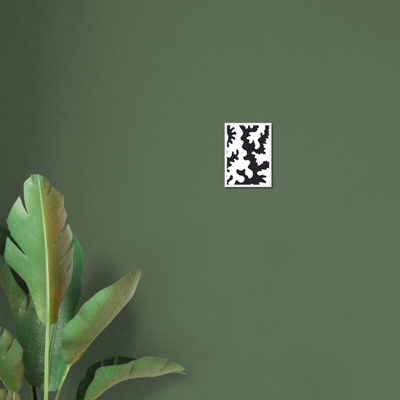 Black and White Digital Poster, Abstract Wall Art, Contemporary