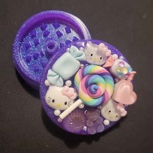 hello kitty tobacco grinder and ready to make you smile at every meal Hello kitty 4 layer metal