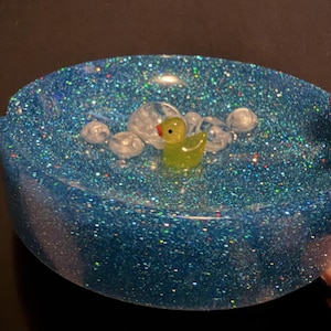 Large Rubber Duck Bubble Bath Resin Ashtray