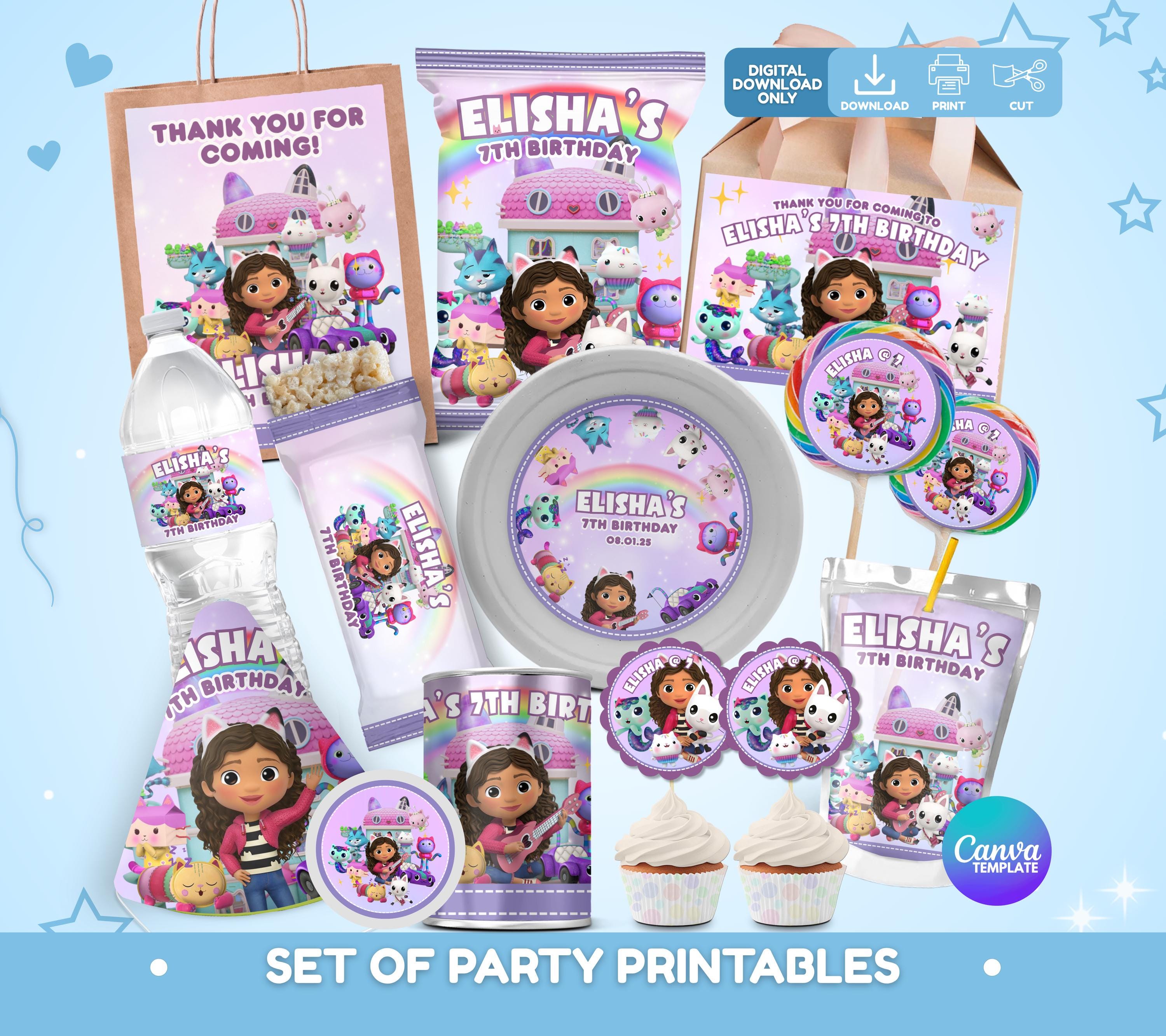 Sac à Main Gabby's Dollhouse - Version Officielle - Bandoulière Ajustable - Rose Avec Chat - Enfant Fille