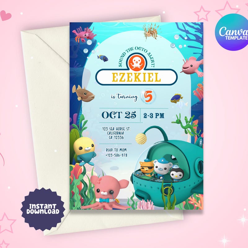 Octonauts Invitation - Etsy