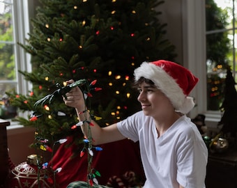 Luzes de Natal em formato de anel