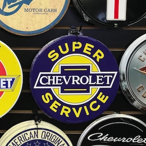 12&quot; Chevrolet Sign Chevy Garage Decor for Men GMC Automotive Wall Decor General Motors Chevy Super Service Gifts for Mechanics 16th Birthday