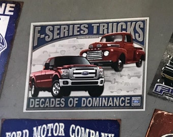 Ford F Series Trucks Sign CHOOSE 1 OR BUNDLE Ford F150 Truck Garage Decor for Men Automobilia Theme Man Cave Housewarming Gift Boyfriend