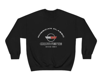 Corvette C4 Crewneck Sweatshirt Comfy Sweats Car Guy Gift for Dad