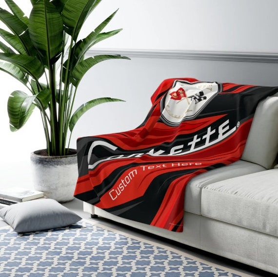 Corvette fleece blanket sale