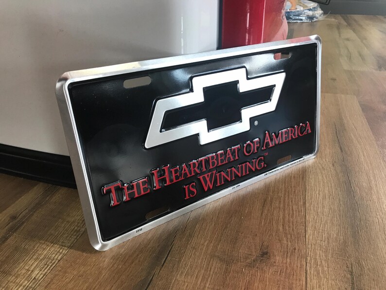 thumbnail image 2 of Heartbeat Of America Chevrolet License Plate | Corvette Store Online 2 of 14