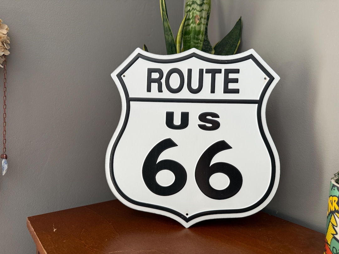 11" Route 66 Sign Vintage Americana Diner Decor Retro Garage Decor for ...