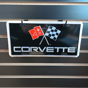 Placa de carro Chevy Corvette Chevrolet Vanity Plate Decoração de garagem para seu presente para esposa Carro Meninas Presentes para namorada Irmã Corvette Driver
