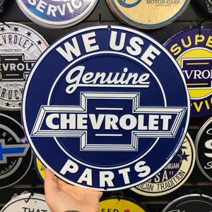 12&quot; Chevrolet Sign Chevy Garage Decor for Men GMC Automotive Wall Decor General Motors Car Dealership Gifts for Mechanics 16th Birthday Gift