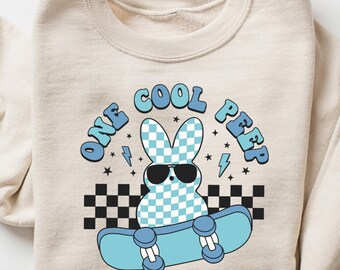 One Cool Peep Easter Sweatshirt, Easter T-Shirt, Easter Bunny Shirt, Cute Peeps Outfit, Easter Matching Gift, Easter Bunny Crewneck
