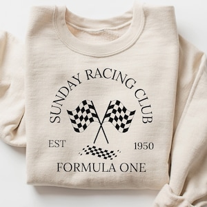 Sunday Racing Club Formula One T-Shirt, Formula 1 Shirt, F1 Shirt, Formula One Gift, Family Matching Racing Outfit, F1  Racer Team Gift